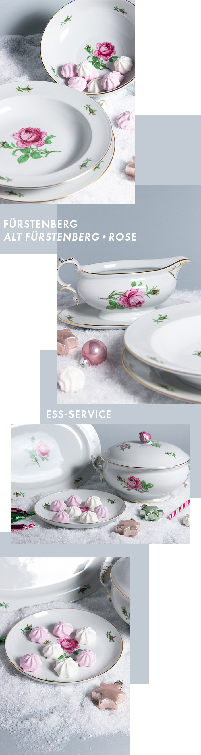 Exklusives Service - Ess-Service - Alt Fürstenberg - Rose