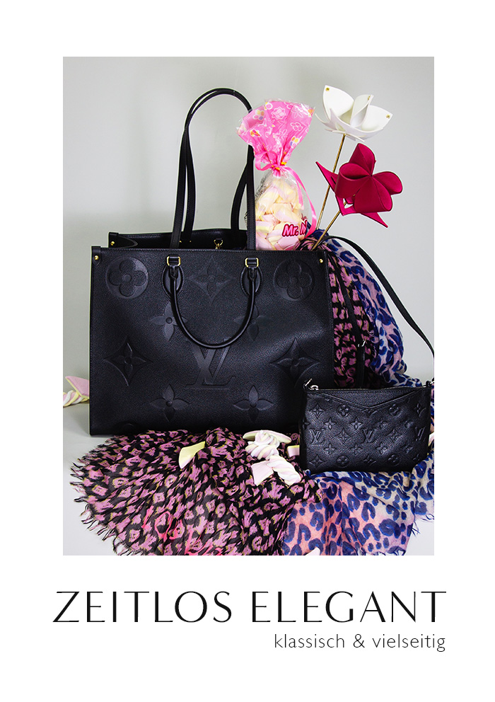 Louis Vuitton „Onthego“ Handtasche in schwarz
