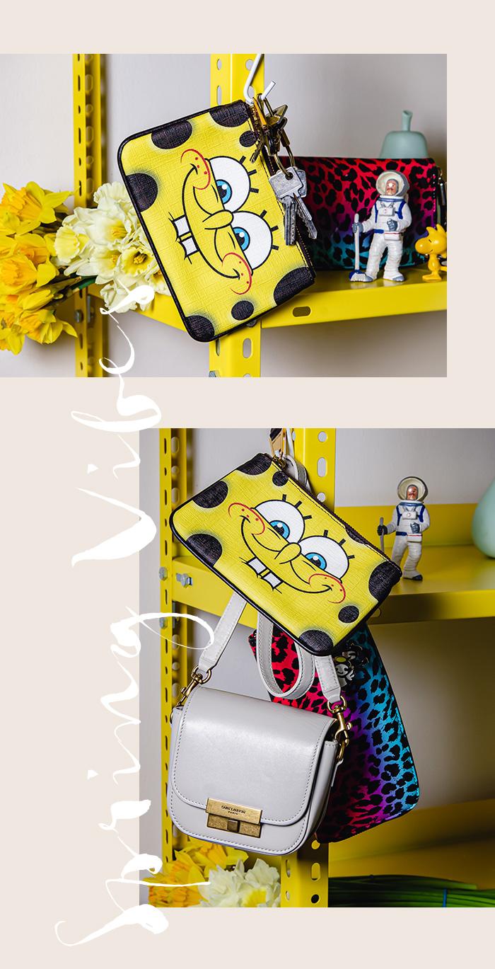 Farbenfrohe Accessoires: Moschino Spongebob