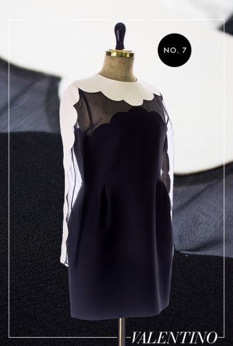 Valentino Kleid mit Muschel-Saum Applikation